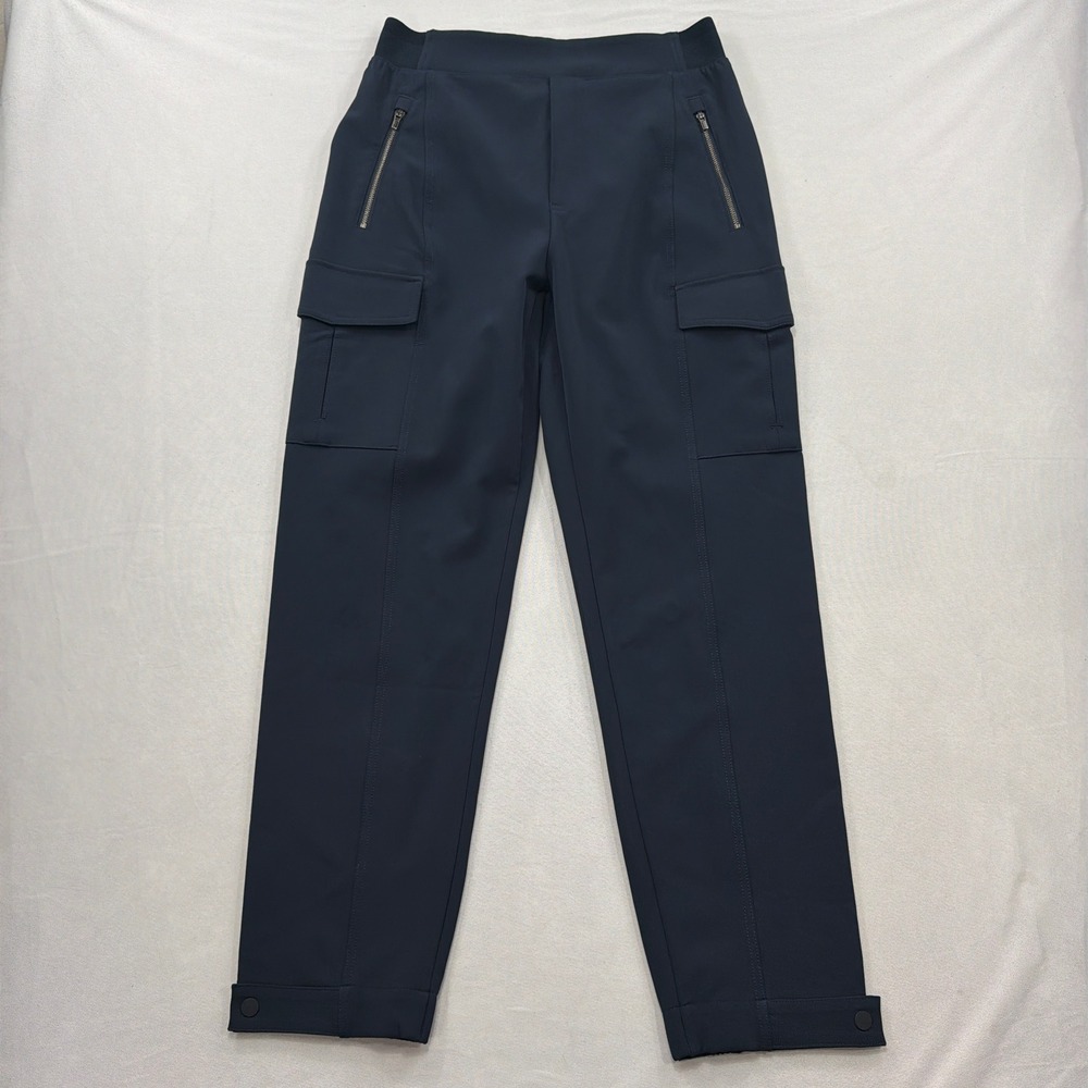 Athleta Cargo Pants Headlands Hybrid Trek Navy Blue Women Size 8